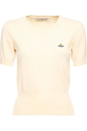 Vivienne Westwood Bea Logo Cotton & Cashmere Knit Top