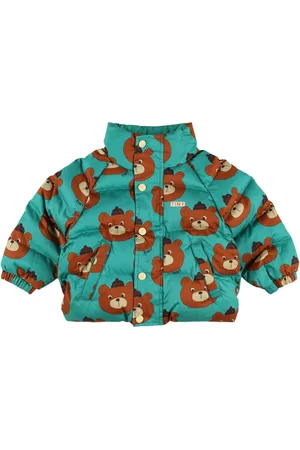 Tiny Cottons Bear Print Cotton Puffer Jacket