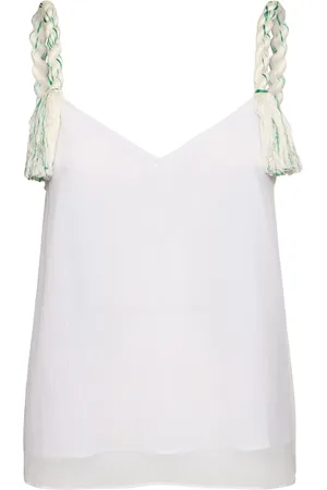 J.W.Anderson Crinkle Viscose Tassel Strap Top