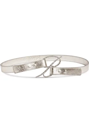 BLUMARINE B Laminated Leather Belt