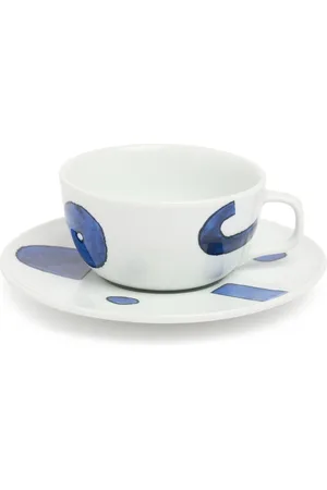Alessi Set Of 4 Itsumo Teacups & Saucers