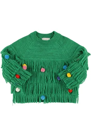 Stella McCartney Recycled Tech Knit Jumper W/fringes