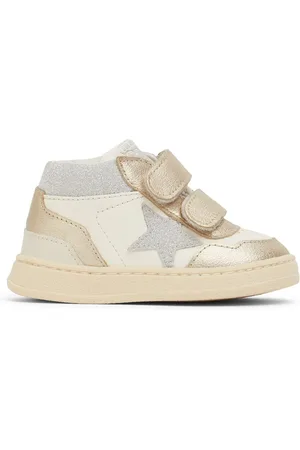 Golden Goose June Laminated Leather Pre-walker Shoes