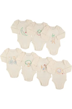 Stella McCartney Set Of 7 Cotton Jersey Rompers