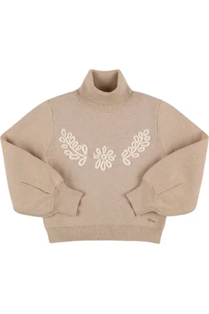 Chloé Wool & Cotton Turtleneck Sweater