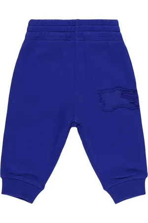 Burberry Logo Embroidered Cotton Sweatpants