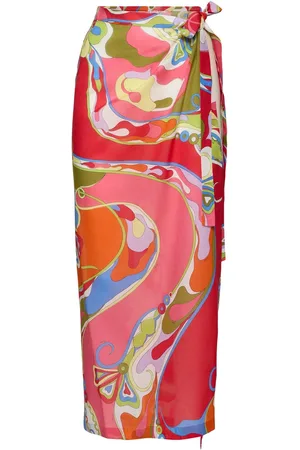 Puccini Printed Cotton Muslin Sarong Skirt