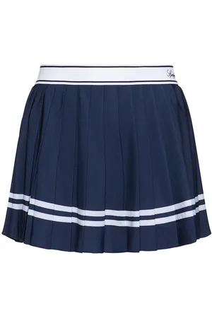 Sporty & Rich Vendome Script Pleated Skirt