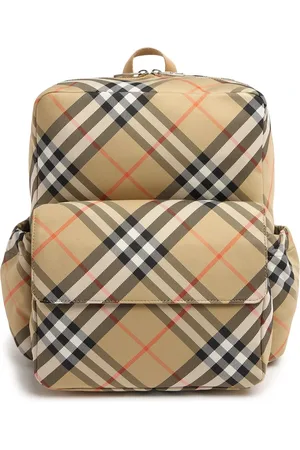 Burberry Check Printed Nylon Backpack