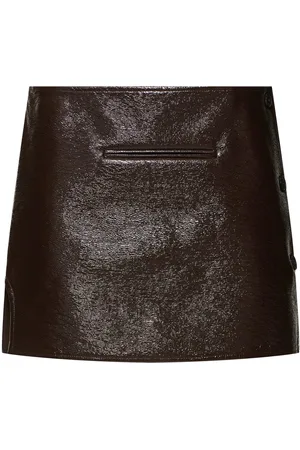 Courrèges Oblique Vinyl Mini Skirt