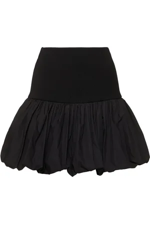 ANDREADAMO Bubble Knit Viscose Blend Mini Skirt
