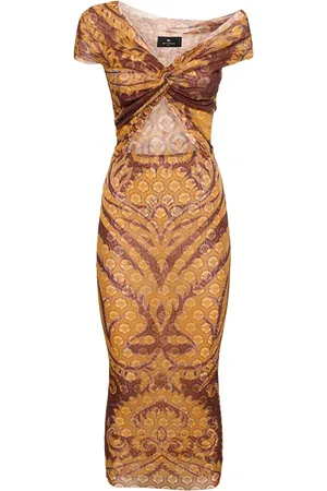 Etro Printed Mesh Dress
