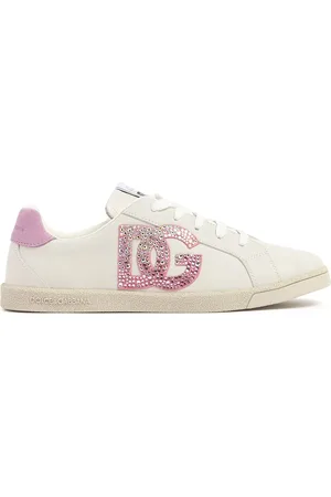 Dolce & Gabbana Leather Lace-up Sneakers W/logo