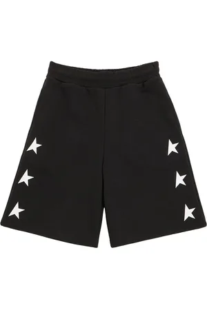 Golden Goose Star Print Cotton Blend Sweat Shorts