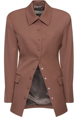 DRIES VAN NOTEN Benny Wool Gabardine Jacket