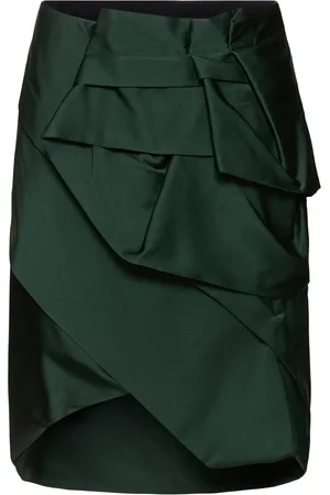 DRIES VAN NOTEN Sispy Satin Midi Skirt
