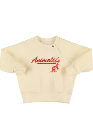 The Animals Observatory Printed Cotton Blend Crewneck Sweatshirt