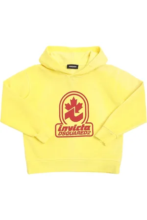 Dsquared2 Printed Cotton Hooded Sweatshirt