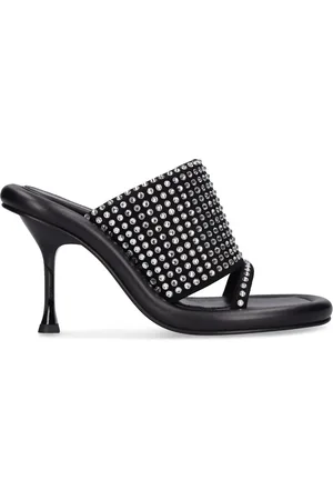 J.W.Anderson 90mm Bumper Leather & Crystal Mules