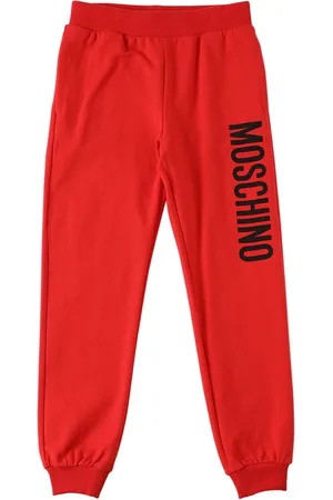 Moschino Logo Print Cotton Sweatpants