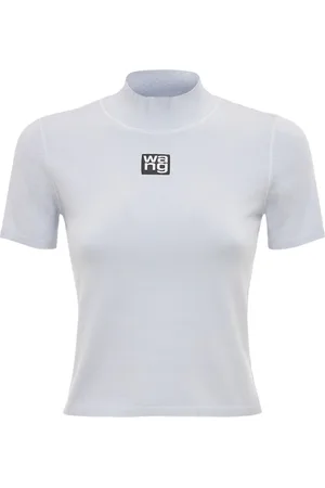Alexander Wang Logo Patch Stretch Jersey T-shirt