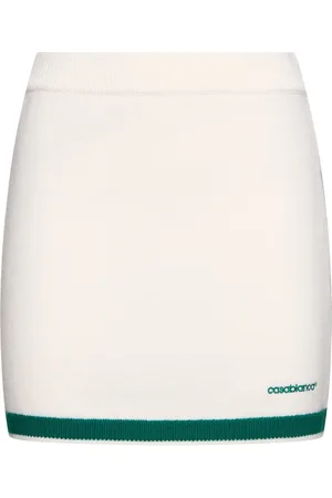 Casablanca Wool Knit Tennis Mini Skirt