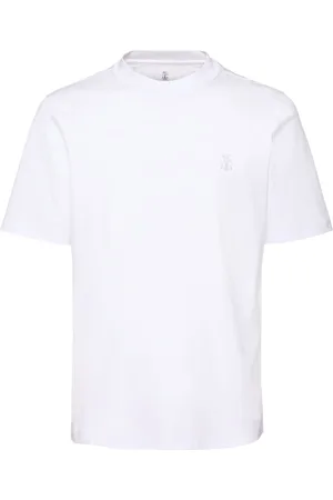 Brunello Cucinelli Cotton Jersey Logo T-shirt