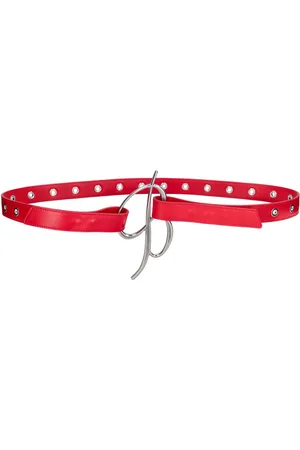 BLUMARINE Logo Leather Belt