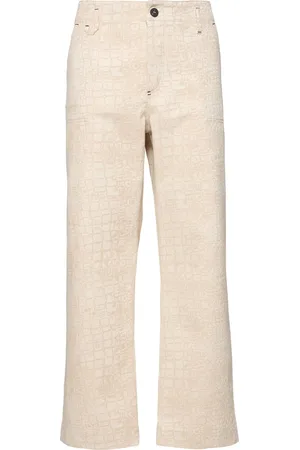 Jacquemus Le De-nîmes Fernando Croc Printed Pants