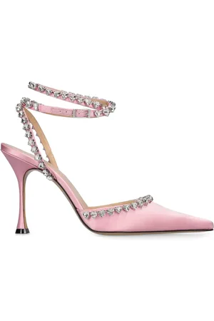 Mach & Mach 100mm Audrey Satin Pumps