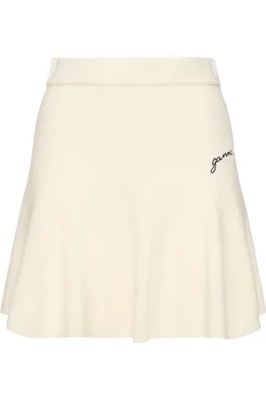 Ganni Cashmere Blend Mini Skirt