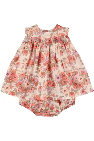 BONPOINT Cotton Blend Dress & Diaper Cover