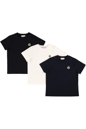 Moncler Pack Of 3 Logo Cotton T-shirts