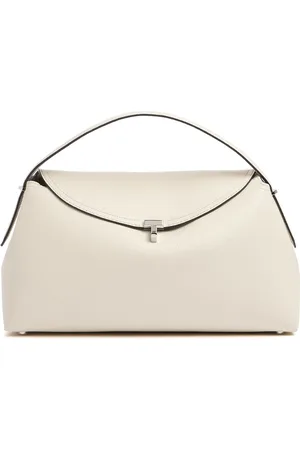 Totême T-lock Grain Leather Top Handle Bag