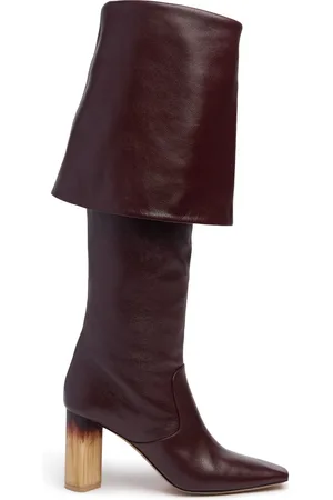 Chloé 85mm Georgia Leather Tall Boots