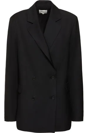 Loulou Studio Donau Double Breast Wool Blazer