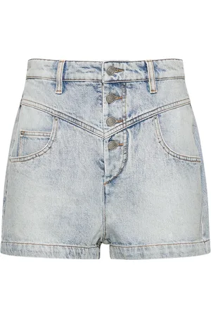 Marant Etoile Jovany High Waist Cotton Shorts