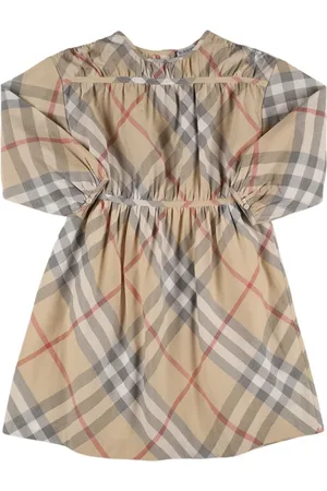 Burberry Check Print Cotton Dress