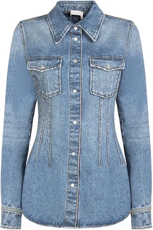 Chloé Cotton & Hemp Denim Classic Shirt