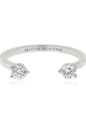 DELFINA DELETTREZ 18kt Diamond Dots Ring