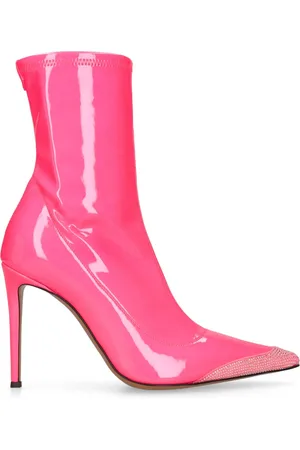 ALEXANDRE VAUTHIER 105mm Stretch Faux Leather Ankle Boots