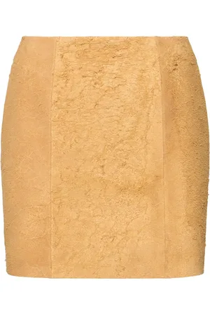 Alexander McQueen Raw Suede Mini Skirt