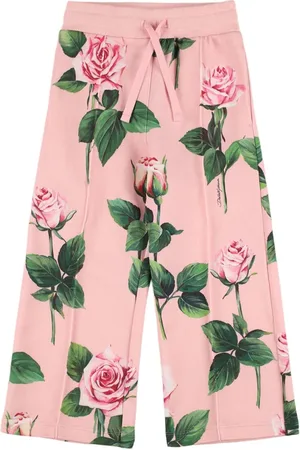 Dolce & Gabbana Floral Print Cotton Sweatpants