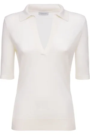 GABRIELA HEARST Frank Cashmere & Silk Knit Polo Sweater
