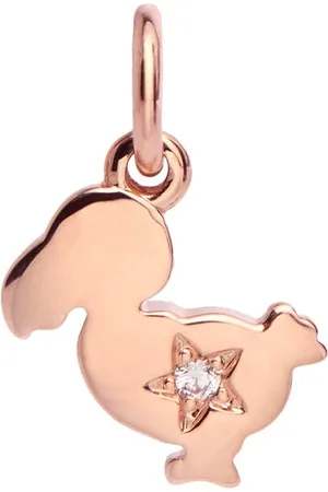 Dodo 9kt Rose Gold & Diamond Junior Charm