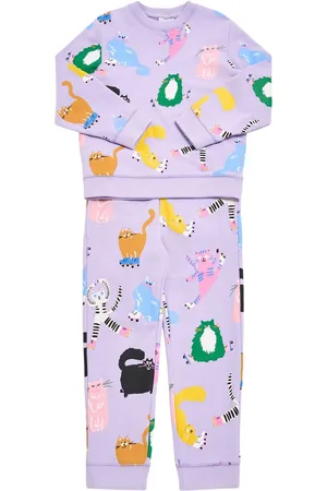 Stella McCartney Cat Print Cotton Sweatshirt & Sweatpants