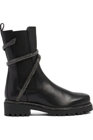 RENE CAOVILLA 40mm Cleo Leather Chelsea Boots