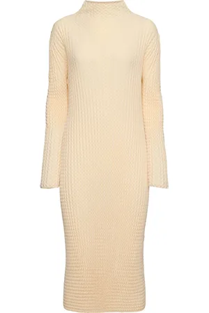 Issey Miyake Spongy-48 Cotton Blend Midi Dress