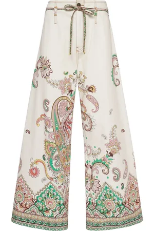 Etro Printed Denim Flared Jeans