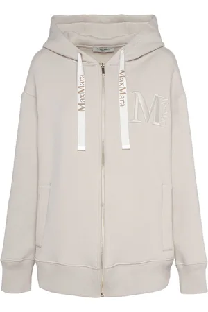 Max Mara Pecos Jersey Zip Up Hooded Sweatshirt
